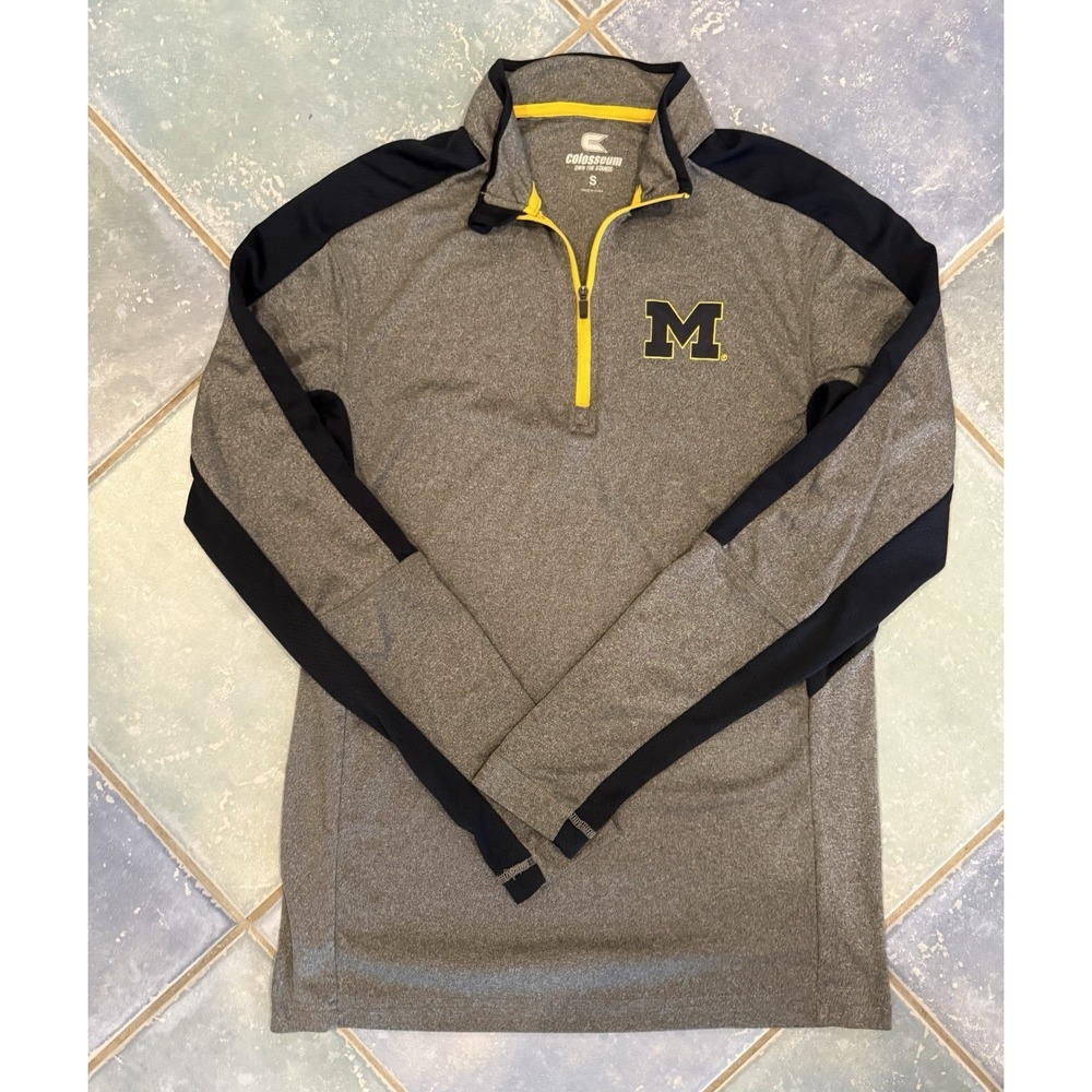 Lacrosse Michigan Lacrosse 1/4 Zip Pullover Mens S Blue Long Sleeve